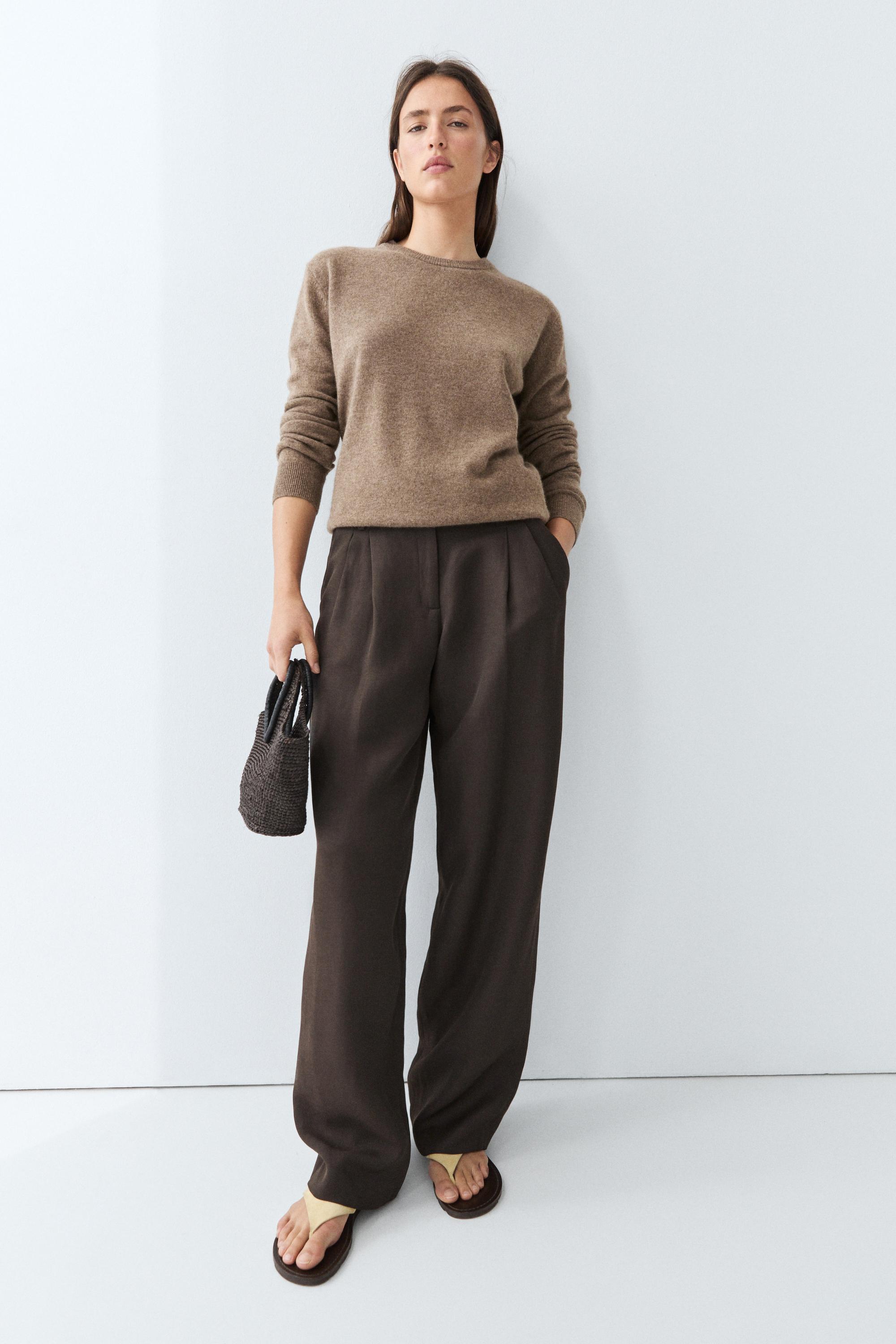 100% cashmere long sleeve sweater